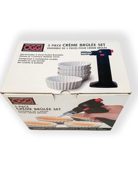 Brand New, OGGI 5 piece Crème Brûlée Set